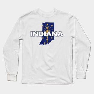 Indiana Colored State Long Sleeve T-Shirt